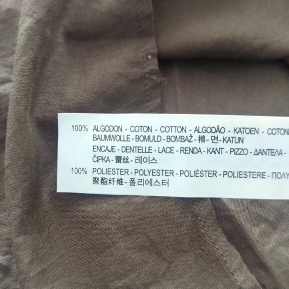 Zara Green Embroidery Blouse with Lace Detail - Size XS NWT - Picture 6 of 6